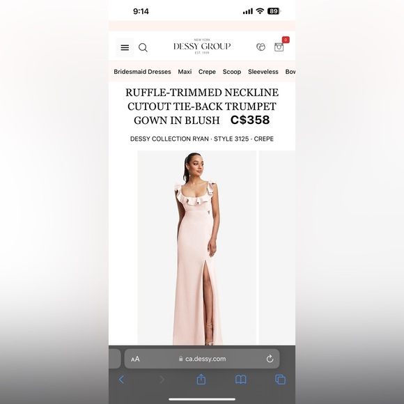 Blush pink dress - Picture 3 of 3